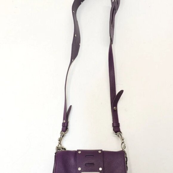 Versace's Stardvst Leather Crossbody Bag - Purple - Picture 1 of 14